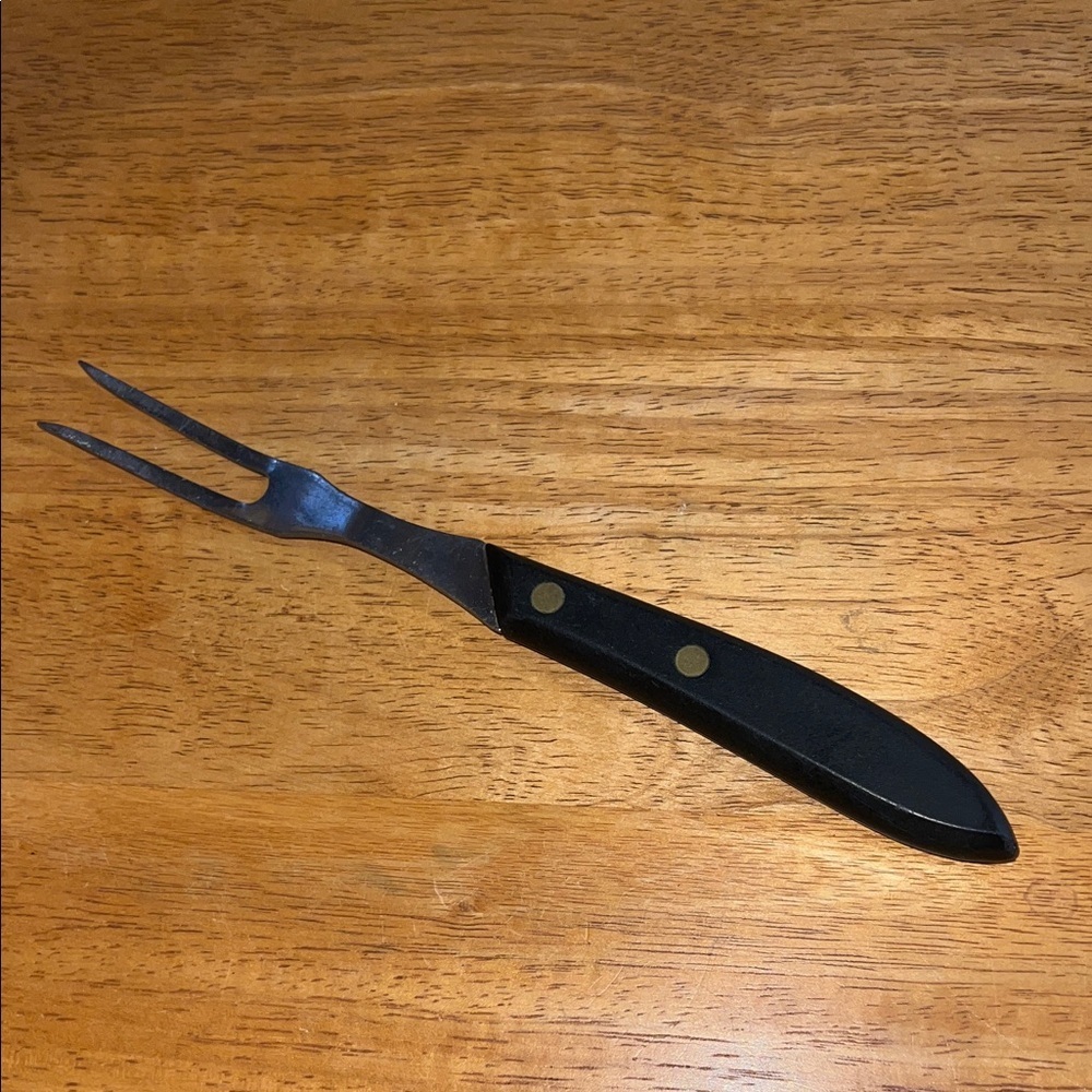 Vintage Stanley Black Carving Fork
